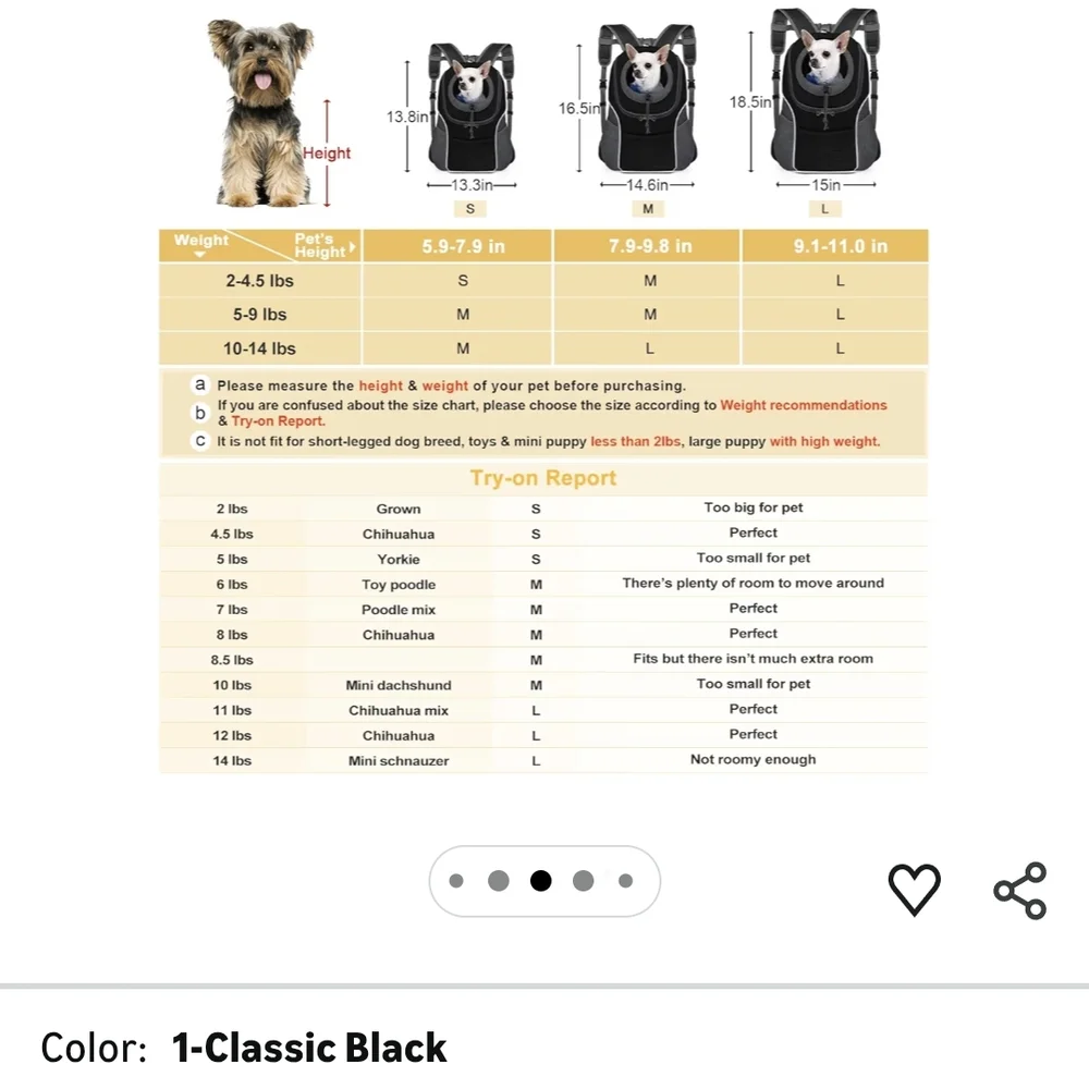 Pet Carrier Backpack